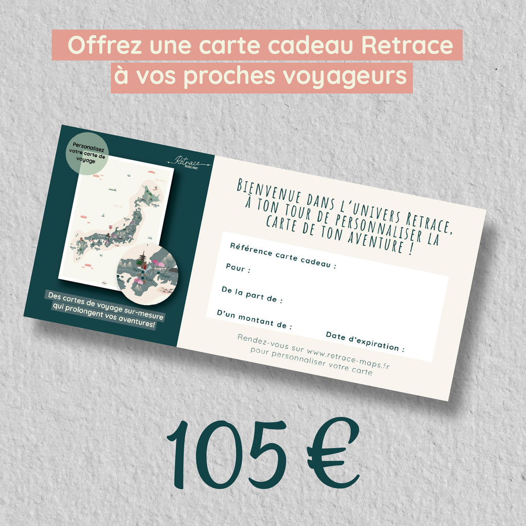 Carte cadeau Retrace