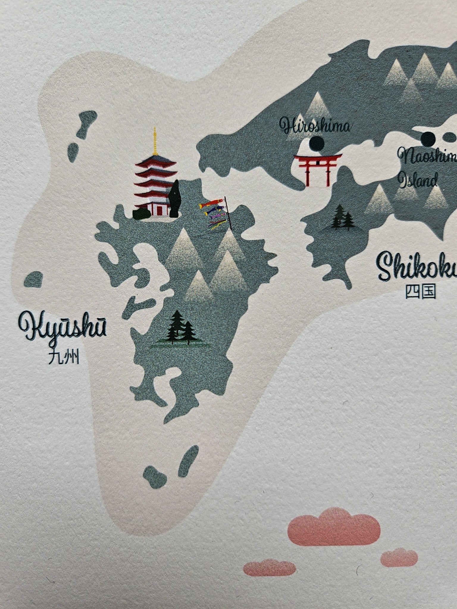 Carte illustrée du Japon